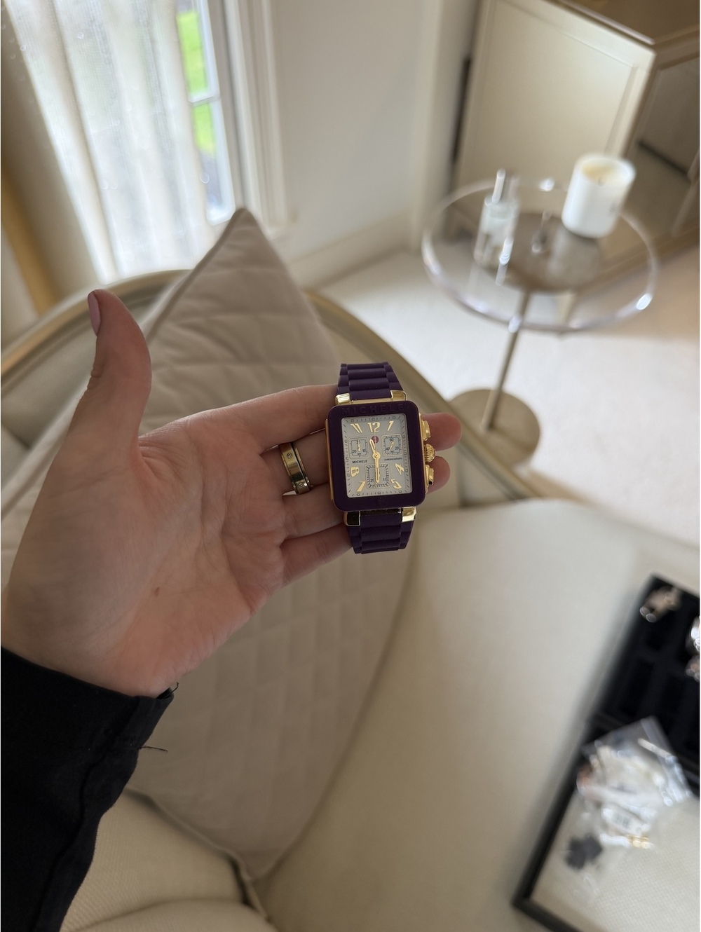 Michele Tahitian Jelly Bean Chronograph Watch